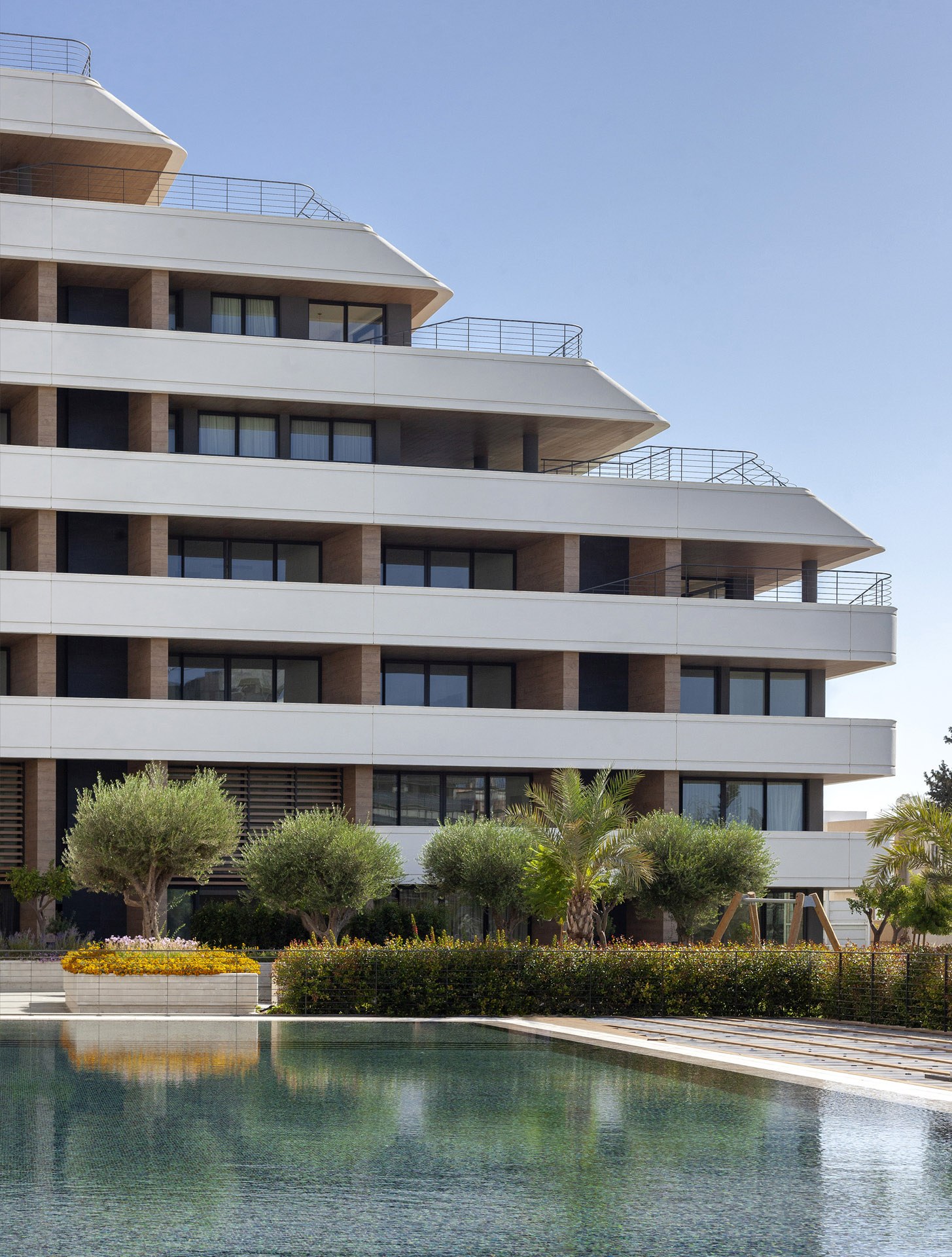 Architecture photography of UHA designed Eden Roc in Limassol Cyprus built by BBF